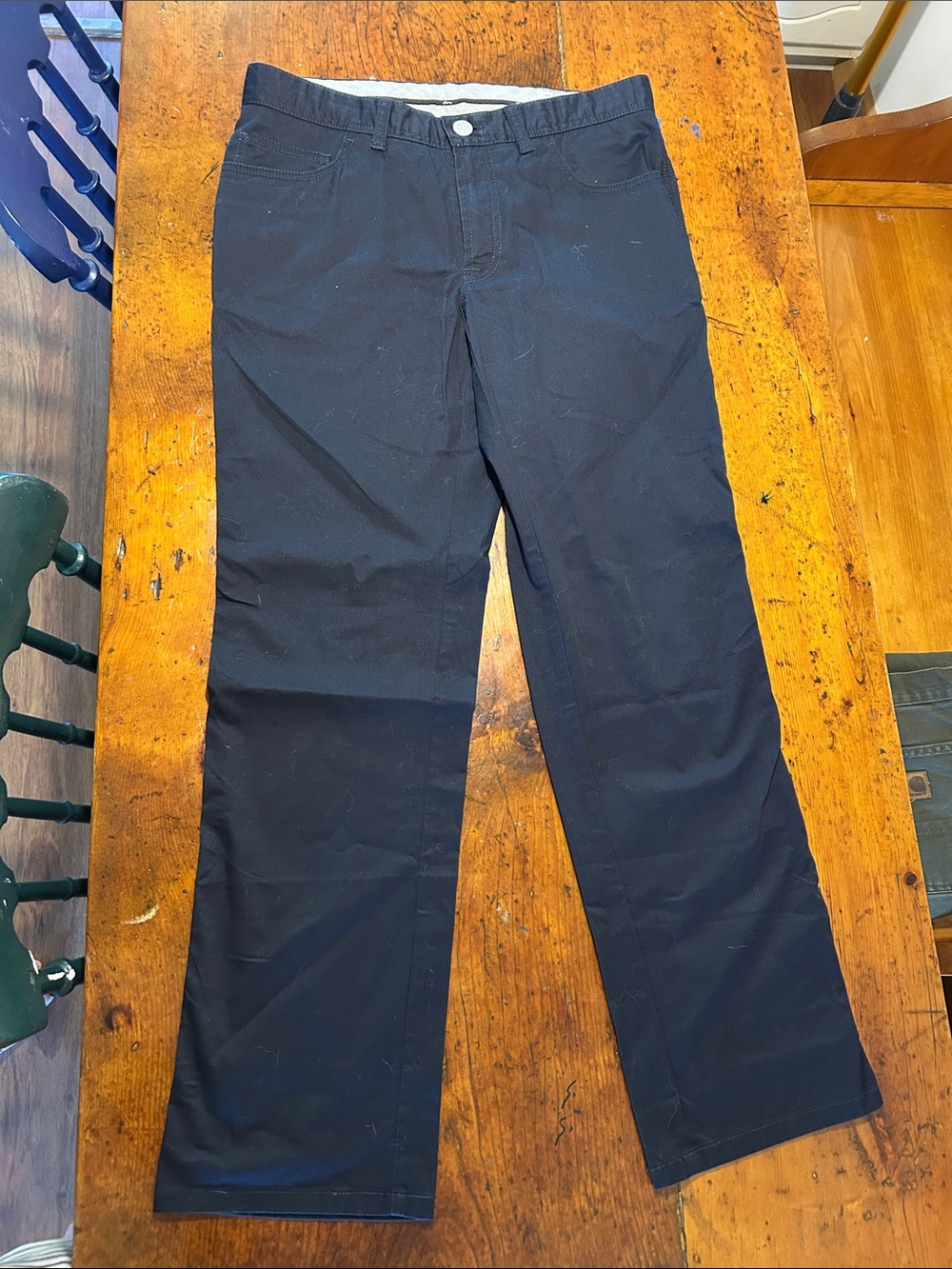 Men's Brioni Denim collection, Classic Straight-Leg Pants - dark blue